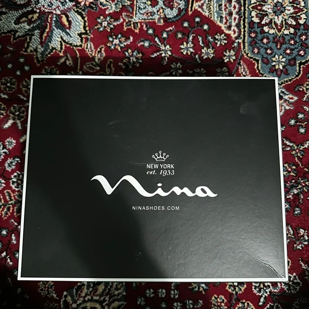 Nina Silver Platform Sandal Heels - Picture 3 of 3